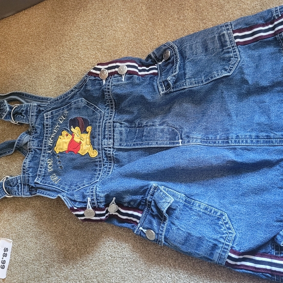 Disney Rare Vintage Kids Denim Overalls - Blue - Picture 5 of 11